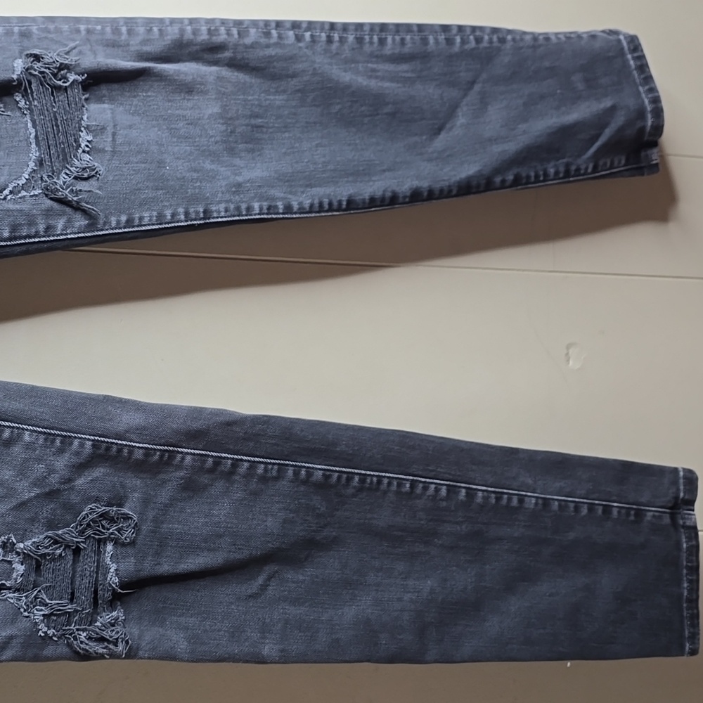 American Eagle Skinny Next Level Flex Distressed Gray Jeans W26 L30 - Picture 4 of 7